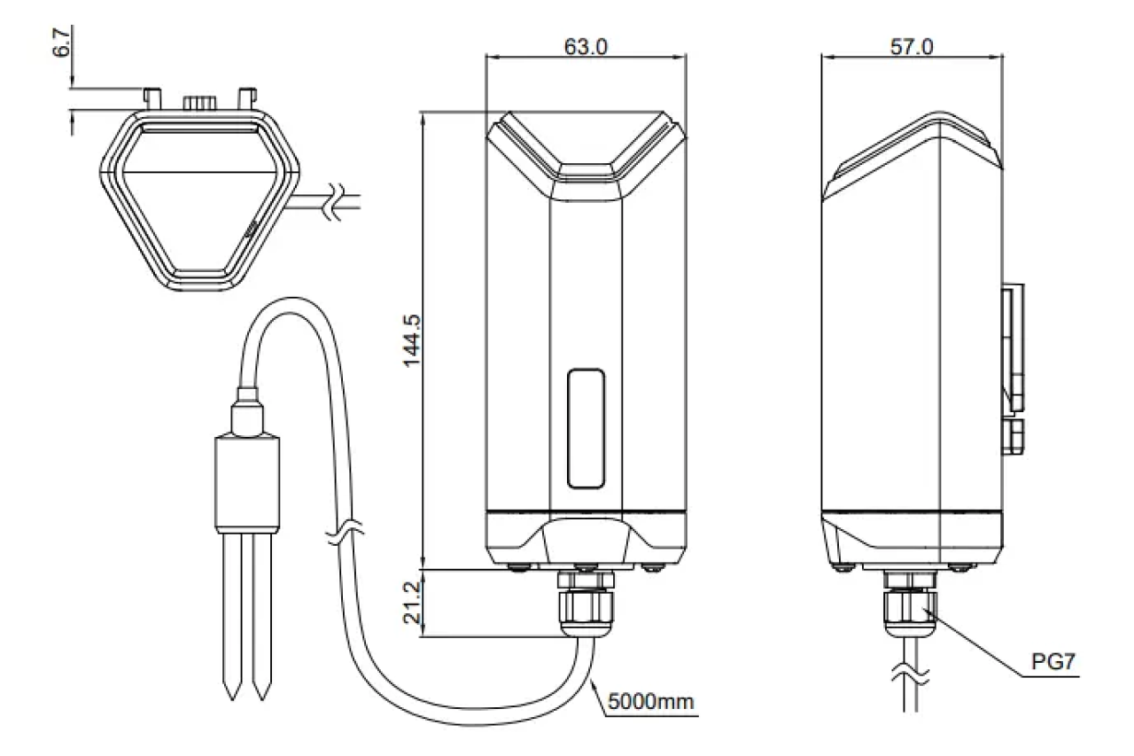 LoRaWAN Soil Moisture and Temperature Sensor
