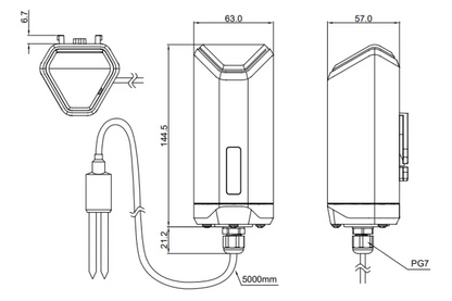 LoRaWAN Soil Moisture and Temperature Sensor